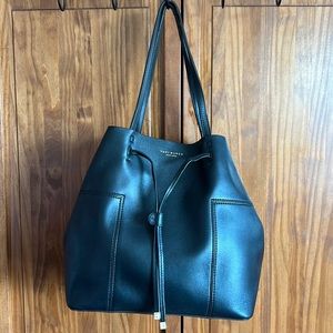 Tory Burch Black Bucket Bag